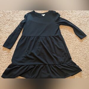 Time and Tru Black Midi Dress